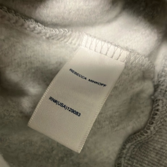 Rebecca Minkoff Janine Gray Puff Sleeve Sweatshirt - Picture 4 of 7